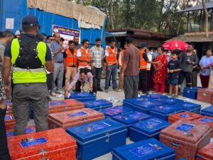 इस्लामिक सक्रिय युवा समाज रामपुर द्वारा बाढीपीडितलाई राहत प्रदान