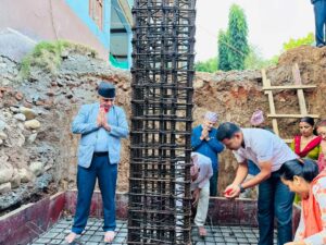 रामतुलसी माविमा ३ करोड ३५ लाखको लागत १३ कोठे भवन निर्माण सुरु